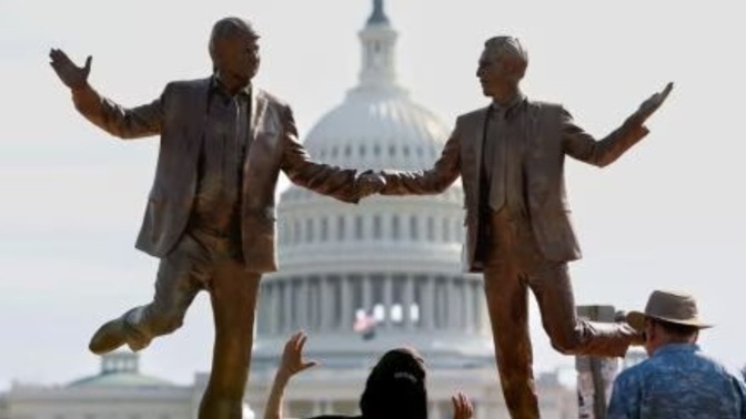 Have you heard of the secret artists placing their work around the country in public displays against the current admin?