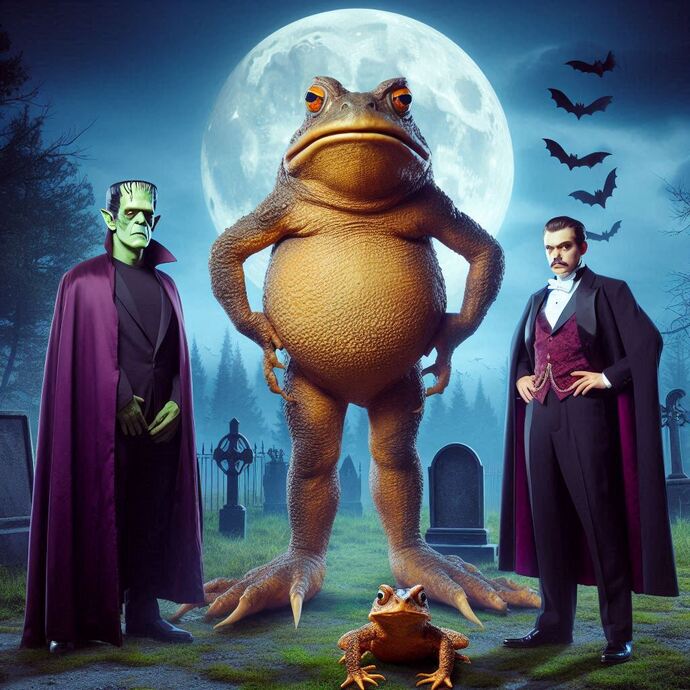 A Giant Toad Halloween? Vote below.
