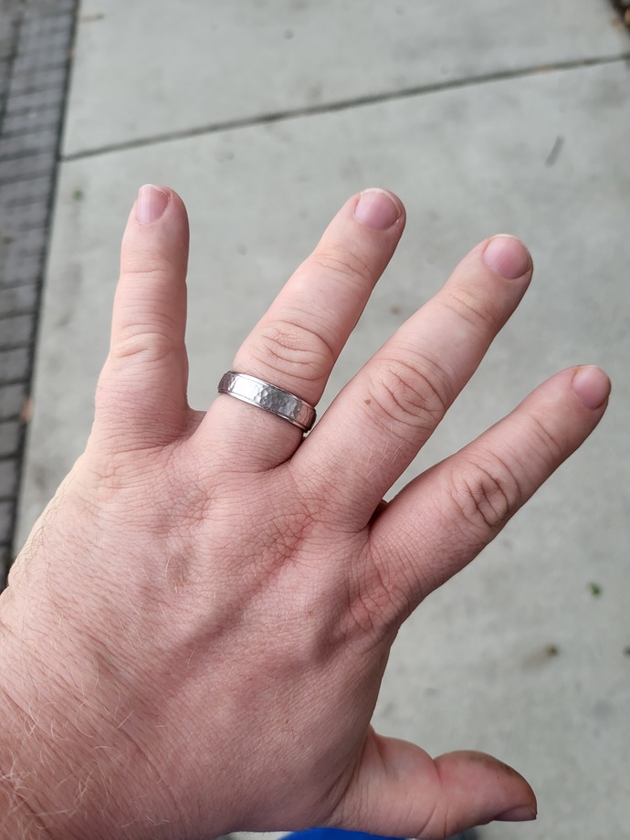 Did it take some time getting used to wearing a ring?