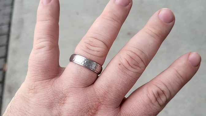 Did it take some time getting used to wearing a ring?