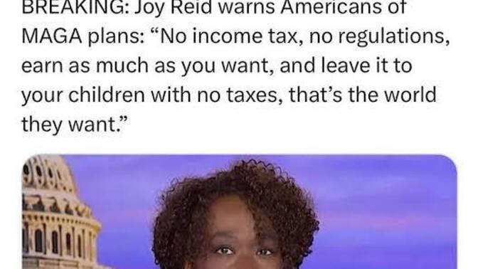 No taxes. Is this supposed to be a bad thing?