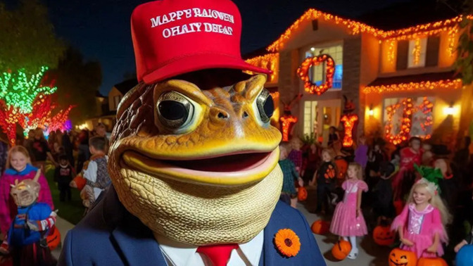 Would this Halloween costume improve Trump's appearance?