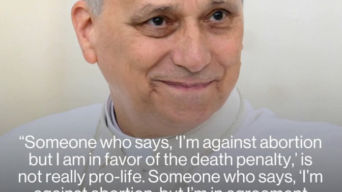Are you in agreement with this statement from the Pope?