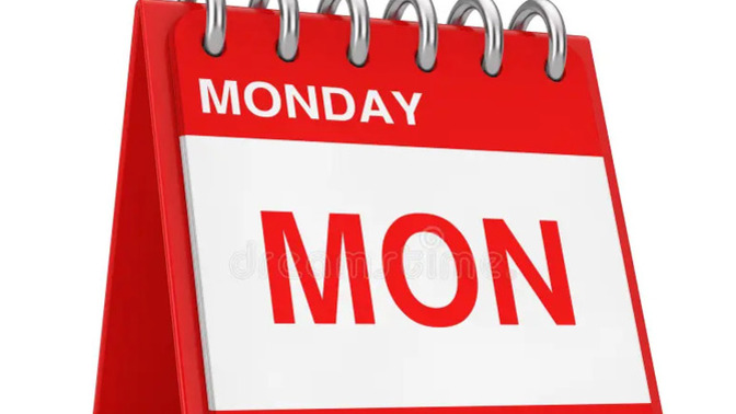 What, if anything, do you do differently on Monday, the first day of the work week?