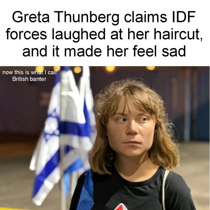What should be done to help Greta suffering in Israel?
