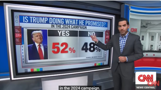 Do you think CNN likes to report good news about President Trump?