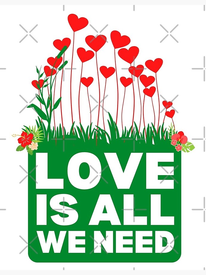 Do you think love will solve all the problems?