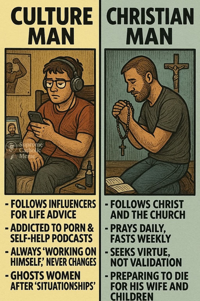 Culture man vs Christian man. Which makes the better Husband?