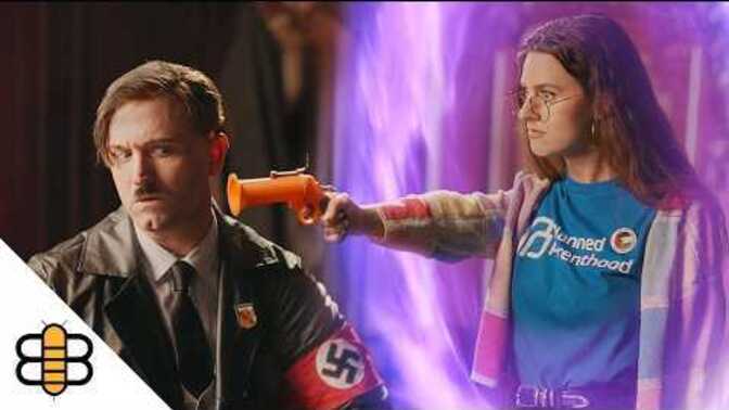 A Democrat goes back in time to Kill Hitler. But wait! Why does she find out they have so much in common? 😮😮😮 ?