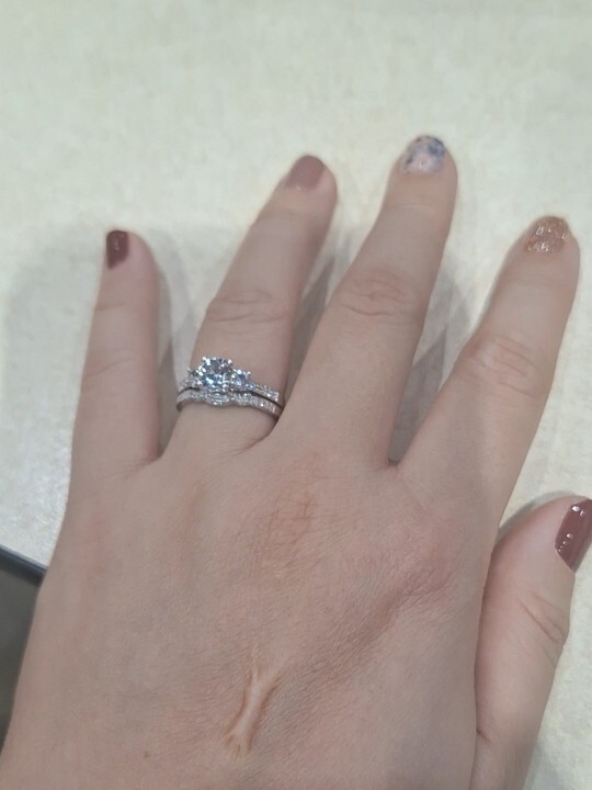 What do you think of my engagement and wedding rings?