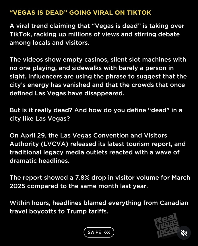 Is Las Vegas really dead, in your opinion?