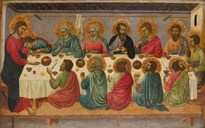 Do you agree with my dads conspiracy theory that the Last Supper people werent actually seated like that?