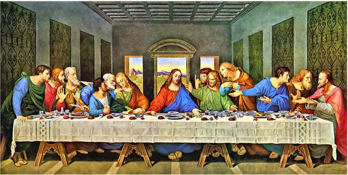 Do you agree with my dads conspiracy theory that the Last Supper people werent actually seated like that?