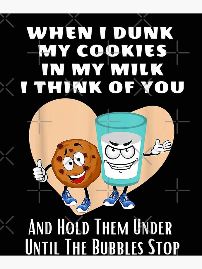 Do you dunk your cookies in milk?