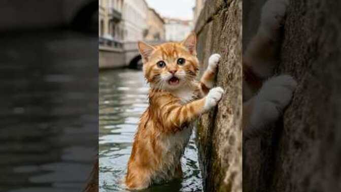 This cat thought he was going to die. Will you watch how he was saved?