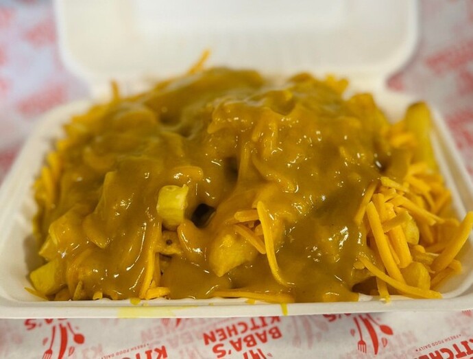 Chips curry and cheese?