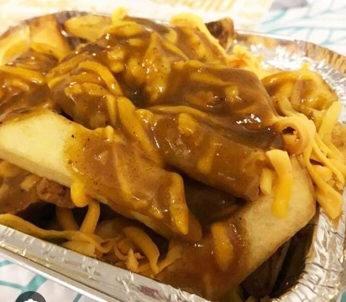 Chips curry and cheese?
