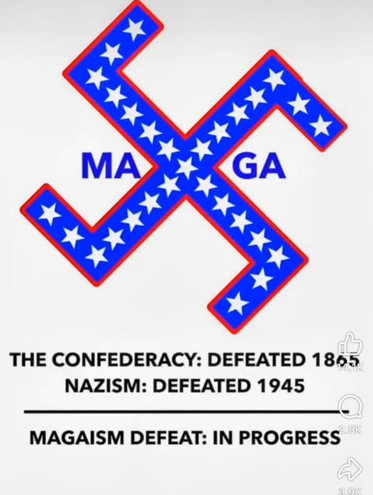 AMERICA, WHY DO YOU HAVE A REPUBLICAN REPRESENTATIVE WITH A SWASTI*A AMERICA FLAG?
