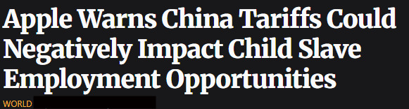 Are you worried about retaliation from China on tariffs?