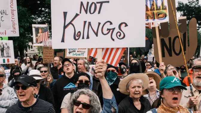 Why are these NO KINGS protests mostly old white people?