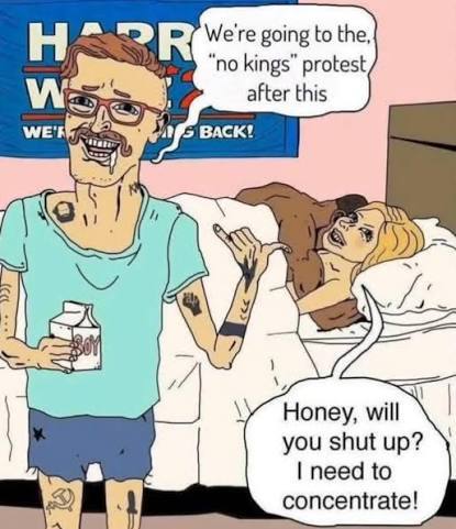 What do you think of all the losers that showed up for the no kings protest yesterday?