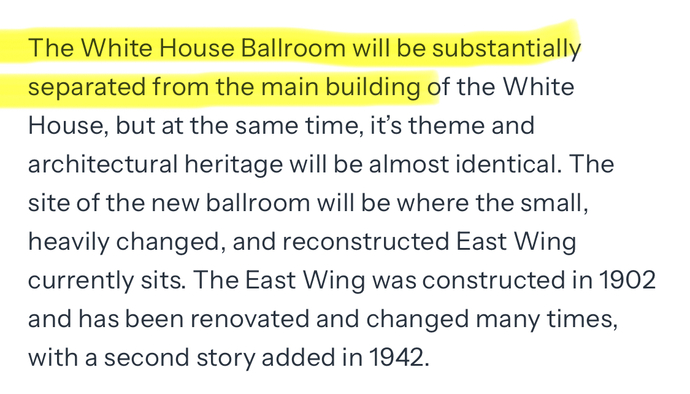 Are pix of the East Wing destruction of the White House house a MAJOR FIVE ALARM security risk? Are USA enemies retasking satellites? WTF?