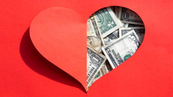 What you need right now: money or love?