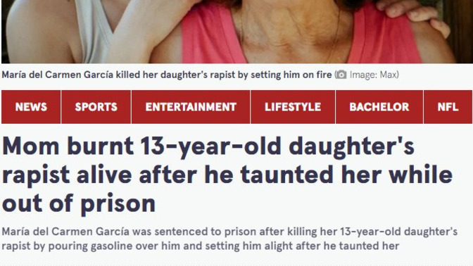What would you do if your daughters rapist was released from prison, and said person started taunting you and your daughter?