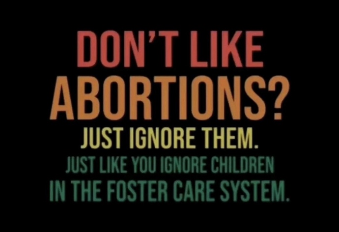 How can people be against abortion, when theres so many kids in fostercare?