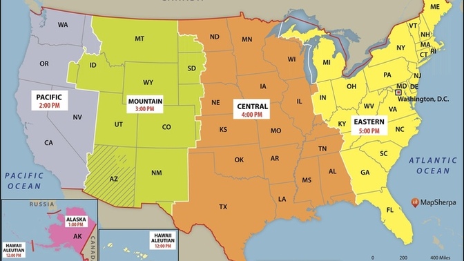 How many time zones affect you on a daily or weekly basis?