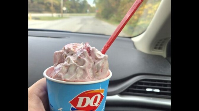 Is it normal for Dairy Queen to give out overflowing blizzard ice-creams?