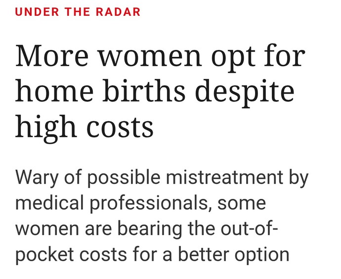 Why are more women choosing home births over hospital births?