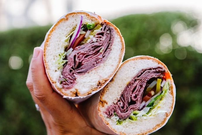 Togo's roast beef (#7) on white