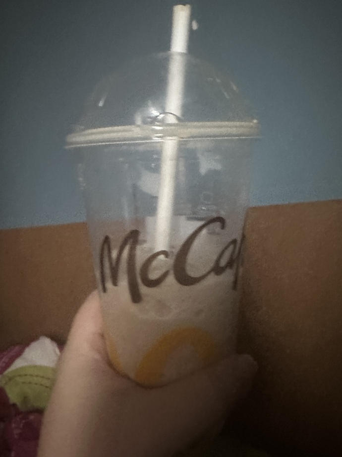I went to McDonalds for a drink today. How does our frappe look?