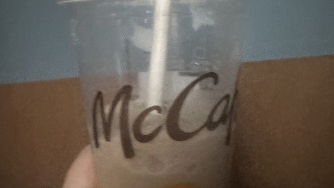 I went to McDonalds for a drink today. How does our frappe look?