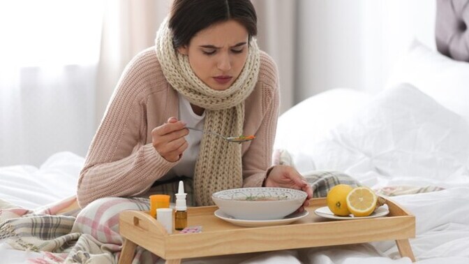 What is your go-to comfort food for when you’re sick?