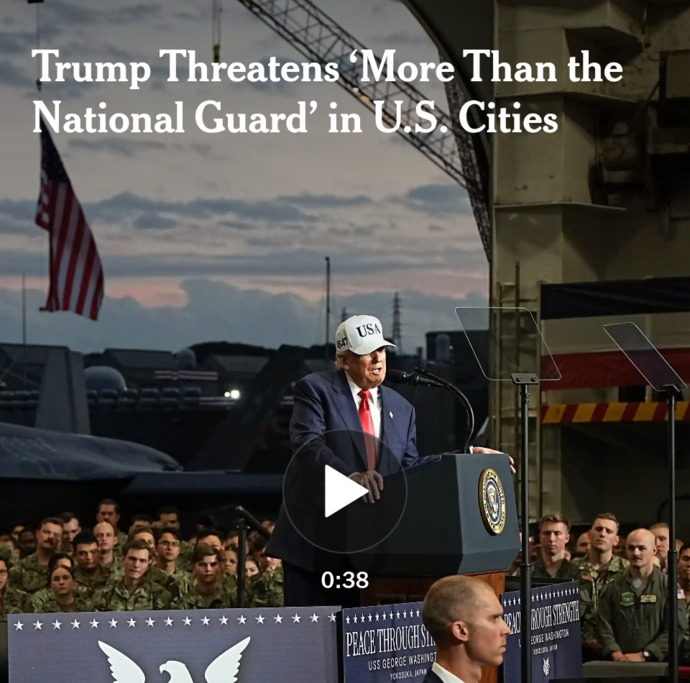 So, doesnt it look like Trump just wants indefinite military occupation of US cities... not just for dealing with crime?