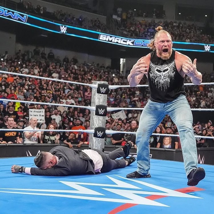 Is Brock Lesnar the only one who still makes WWE exciting and makes people tune in to where the company is today?