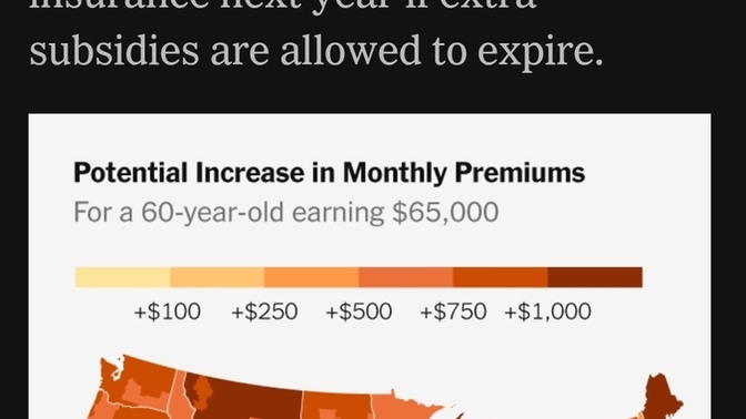 YIKES! MAGA FAFO? Is this potential outcome without the subsidies wanted by Dems worth a govt shutdown?