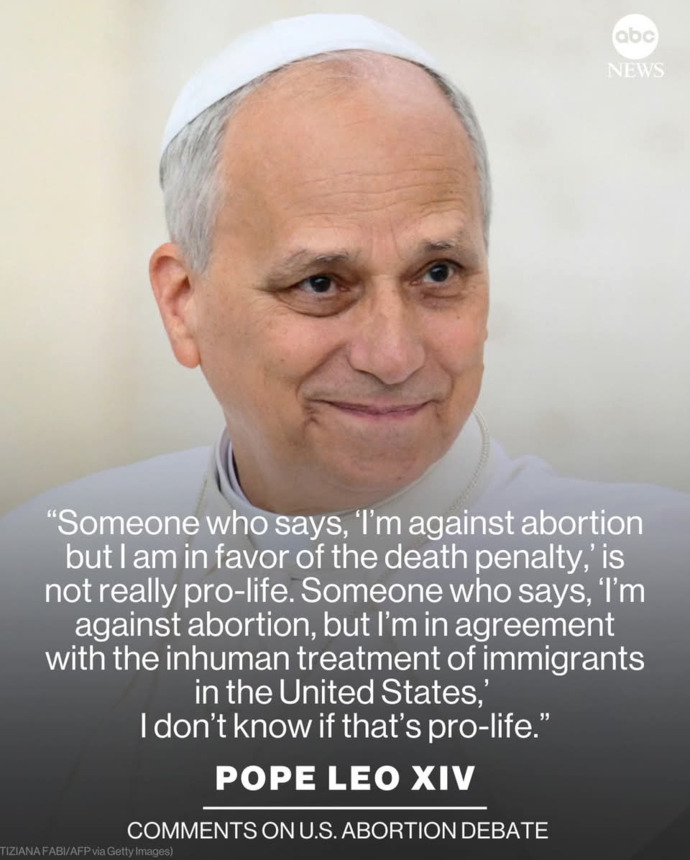 Is there a moral equivalence between abortion and the death penalty?