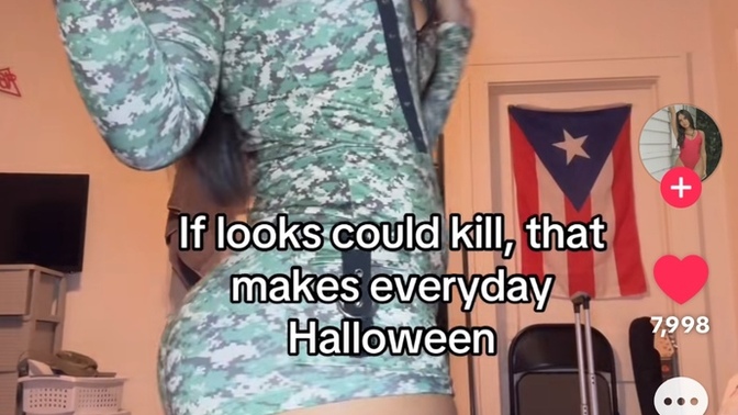What are your thoughts on fellow ladies who do show their butt cheeks out for Halloween? your style or no? why? and why not?