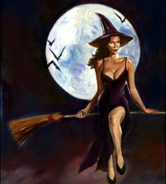 Whats the correct way to sit on a broomstick?