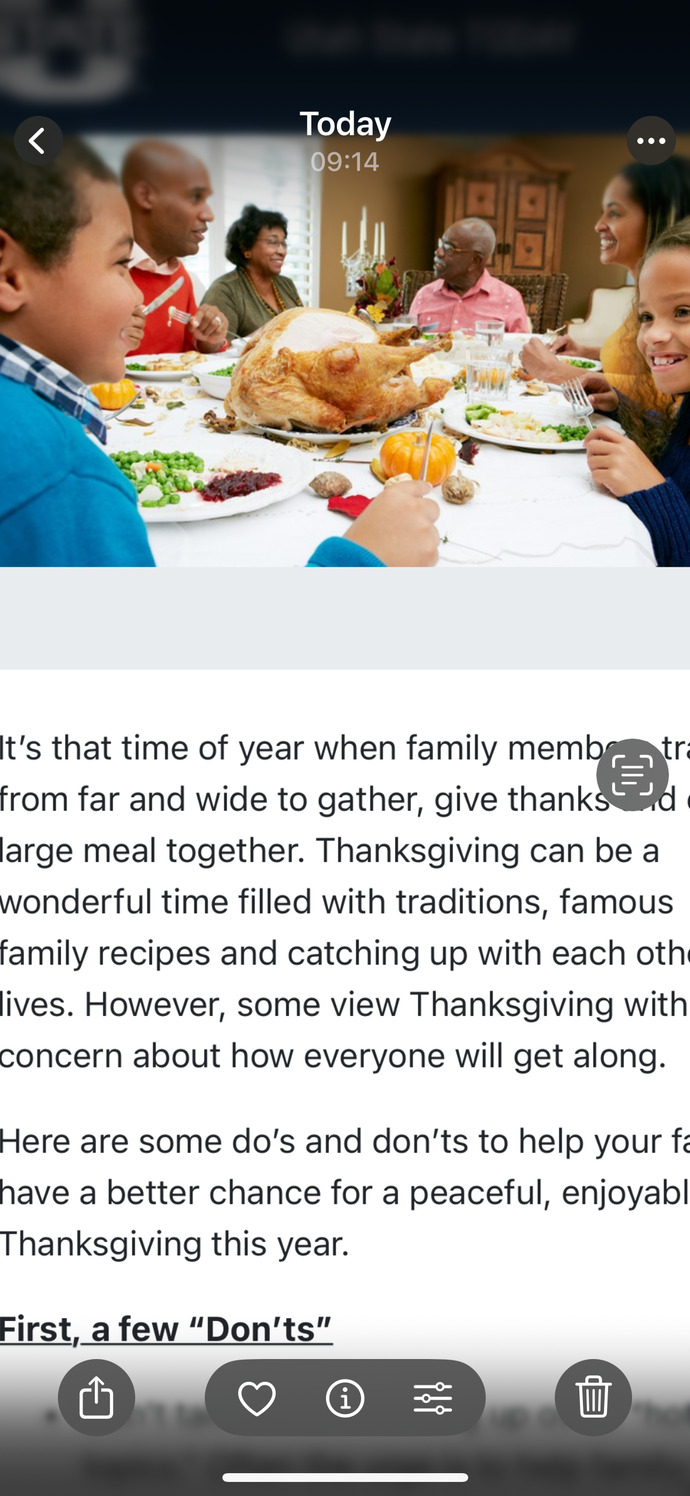 Do you celebrate Thanksgiving with your family and are there do’s and don’t do?