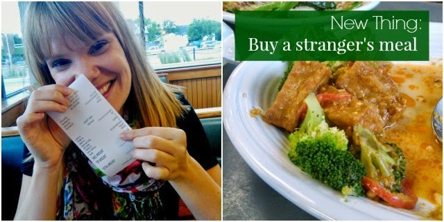 Have you ever had a random stranger pay your food at a restaurant or drive through before?