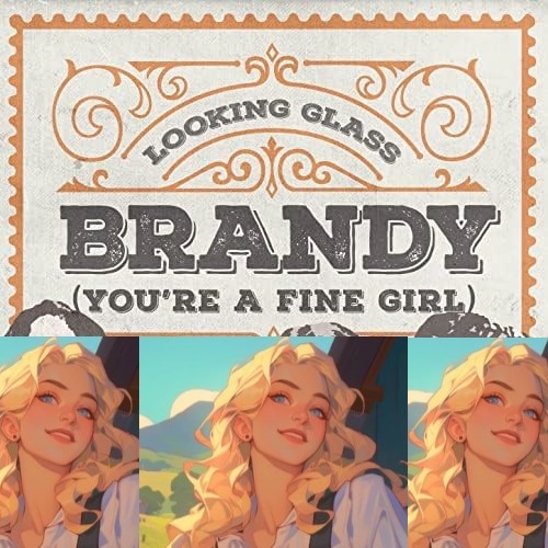 How Random (aka Brandi) redesigned the album cover for the band Looking Glass. Yw.