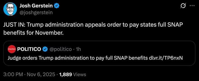 Trump appealing court order to do what they did last shutdown