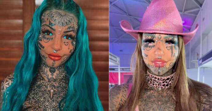 She even had her eyeballs tattooed and it cost her, her sight