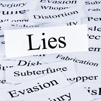 Can lying only be done verbally? please give examples?
