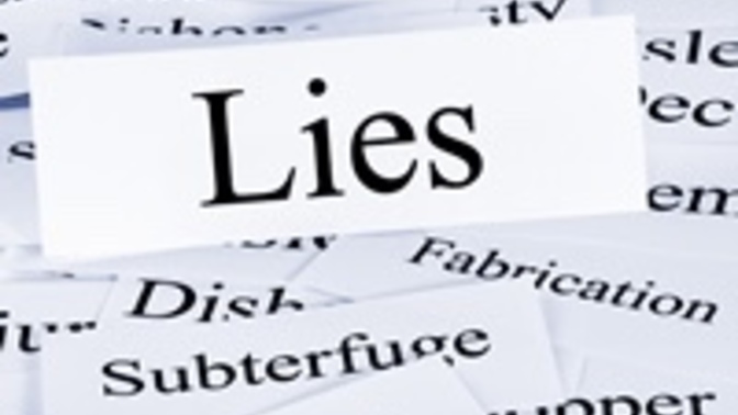 Can lying only be done verbally? please give examples?