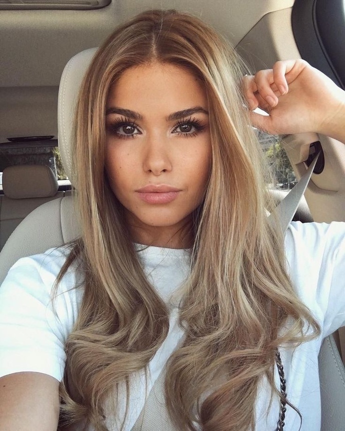 What do you think about blondes with on dark eyes? On girls and guys?